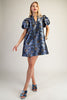 Blooming Personality Jacquard Dress