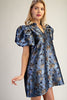 Blooming Personality Jacquard Dress