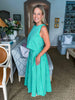 Sayulita Shores Midi Skirt-Green