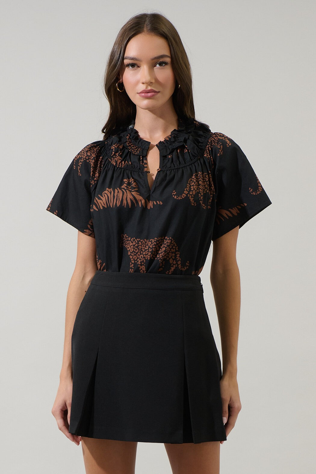 PREORDER: Zenzi Jungle Smocked Top