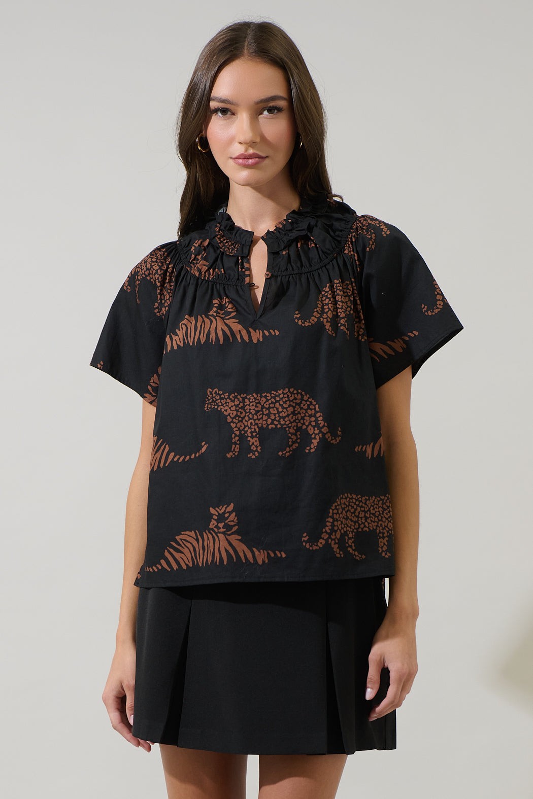 PREORDER: Zenzi Jungle Smocked Top