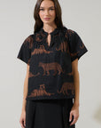 PREORDER: Zenzi Jungle Smocked Top