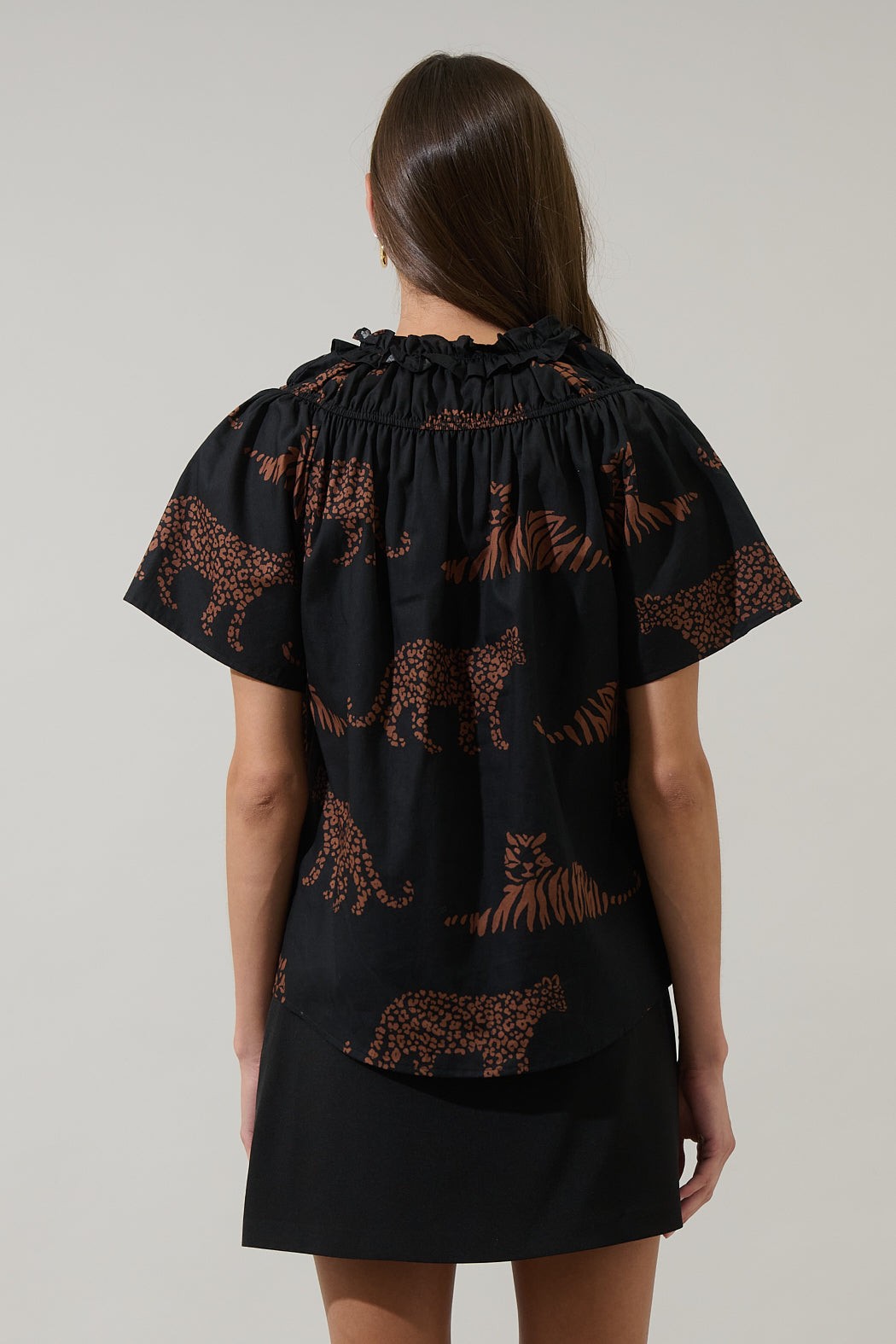 PREORDER: Zenzi Jungle Smocked Top