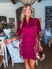 Crimson Petal Mini Dress