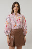 Hendry Floral Button Up Top