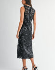 Stand Out Sequin Midi Dress