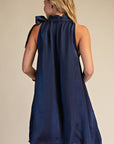 Touch of Glam Mini Dress-Navy