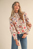 Rustic Romance Floral Top- Cream