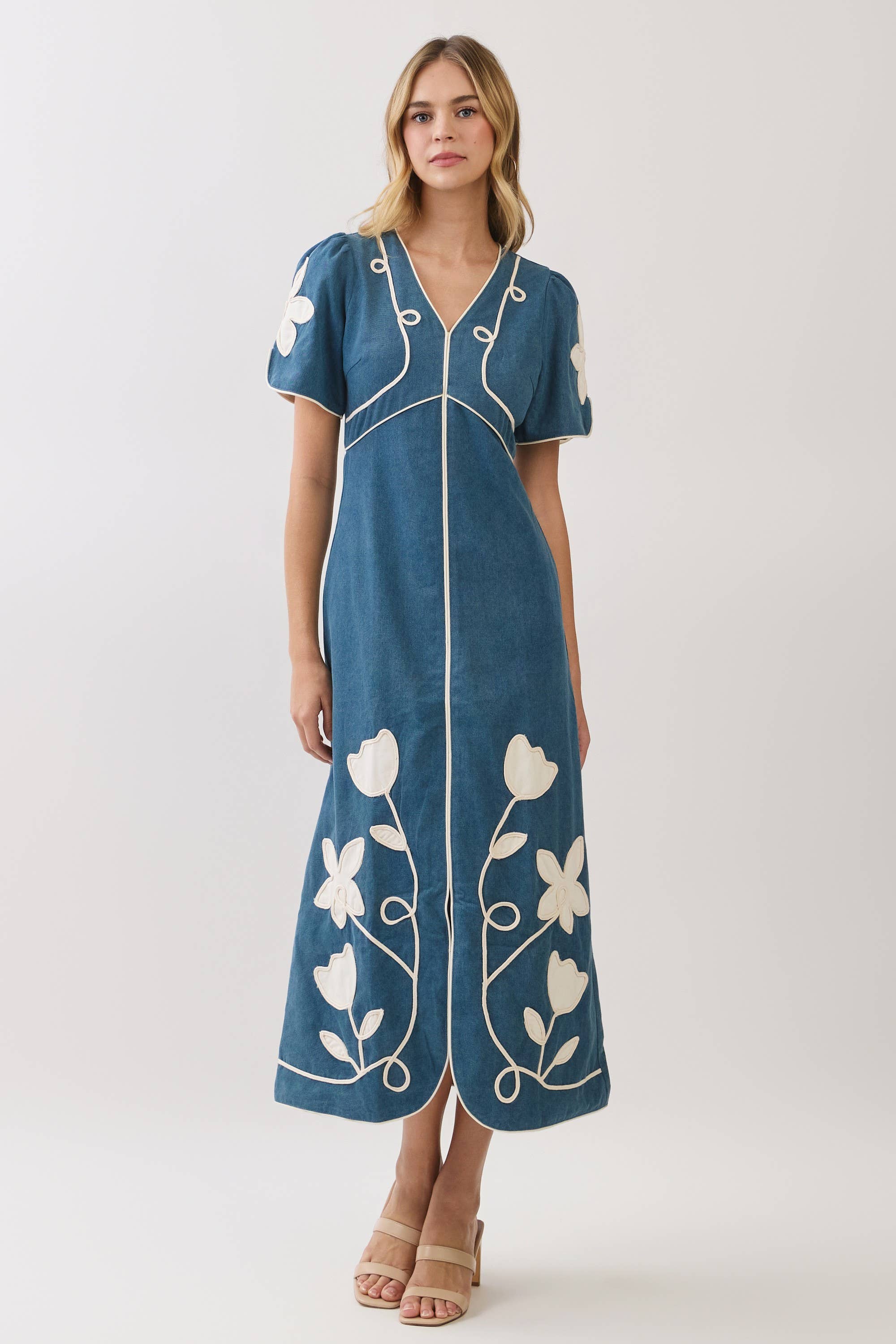 Countryside Belle Denim Midi Dress