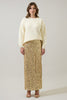 Special in Sequins Wrap Maxi Skirt-Gold