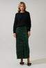 Special in Sequins Wrap Maxi Skirt-Emerald