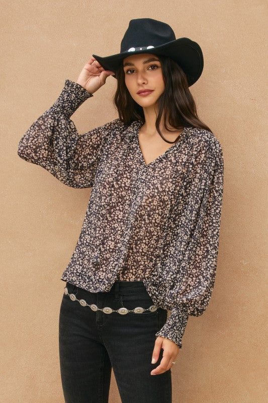 Firefly Glow Ruffled Top