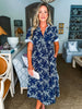 Sunday Social Embroidered Midi Dress