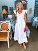 In the Clouds Midi Dress-Off White