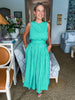 Sayulita Shores Midi Skirt-Green