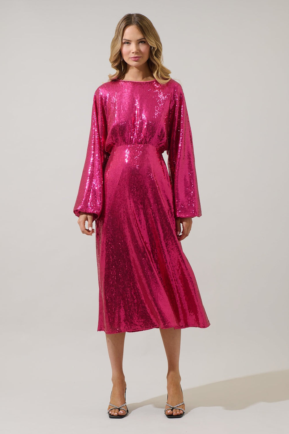 Hit The Floor Sequin Midi Dress