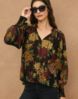 Twilight Bloom Floral Top