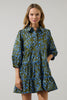 Floral Stark Tiered Mini Dress