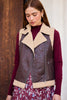 Open Road Faux Shearling Moto Vest