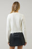 Pearl Girl Scalloped Cardigan