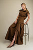 Fit & Flare Maxi Skirt-Mocha
