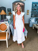 In the Clouds Midi Dress-Off White