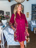 Crimson Petal Mini Dress