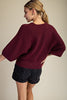 Warm Moments Sweater-Wine