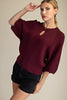Warm Moments Sweater-Wine