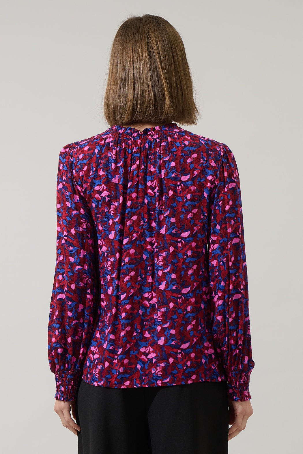 Turma Floral Ruffle Top