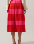 PREORDER: Lolli Striped Midi Skirt