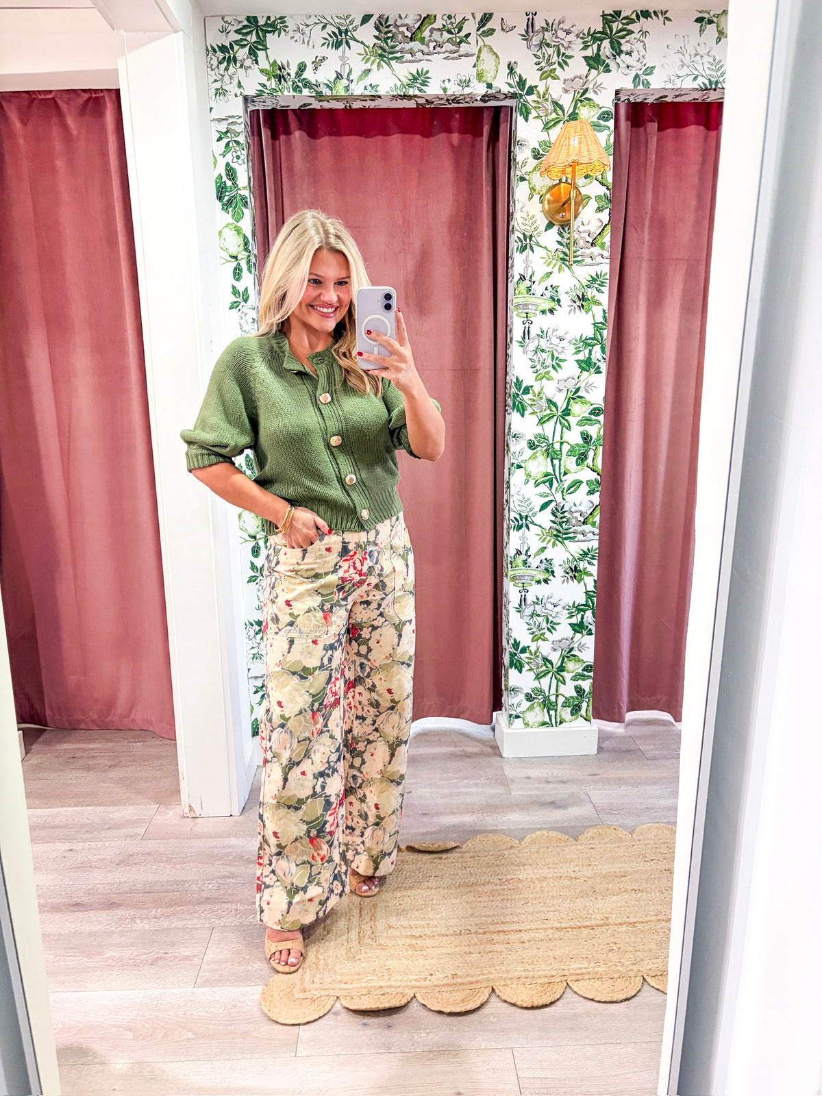 Floral Tale Wide Leg Pants