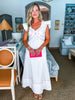 In the Clouds Midi Dress-Off White
