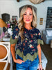 Fancy Florals Top-Black