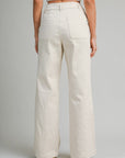 Weekend Getaway Wide Leg Pants-Ecru