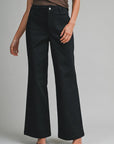 Weekend Getaway Wide Leg Pants-Black