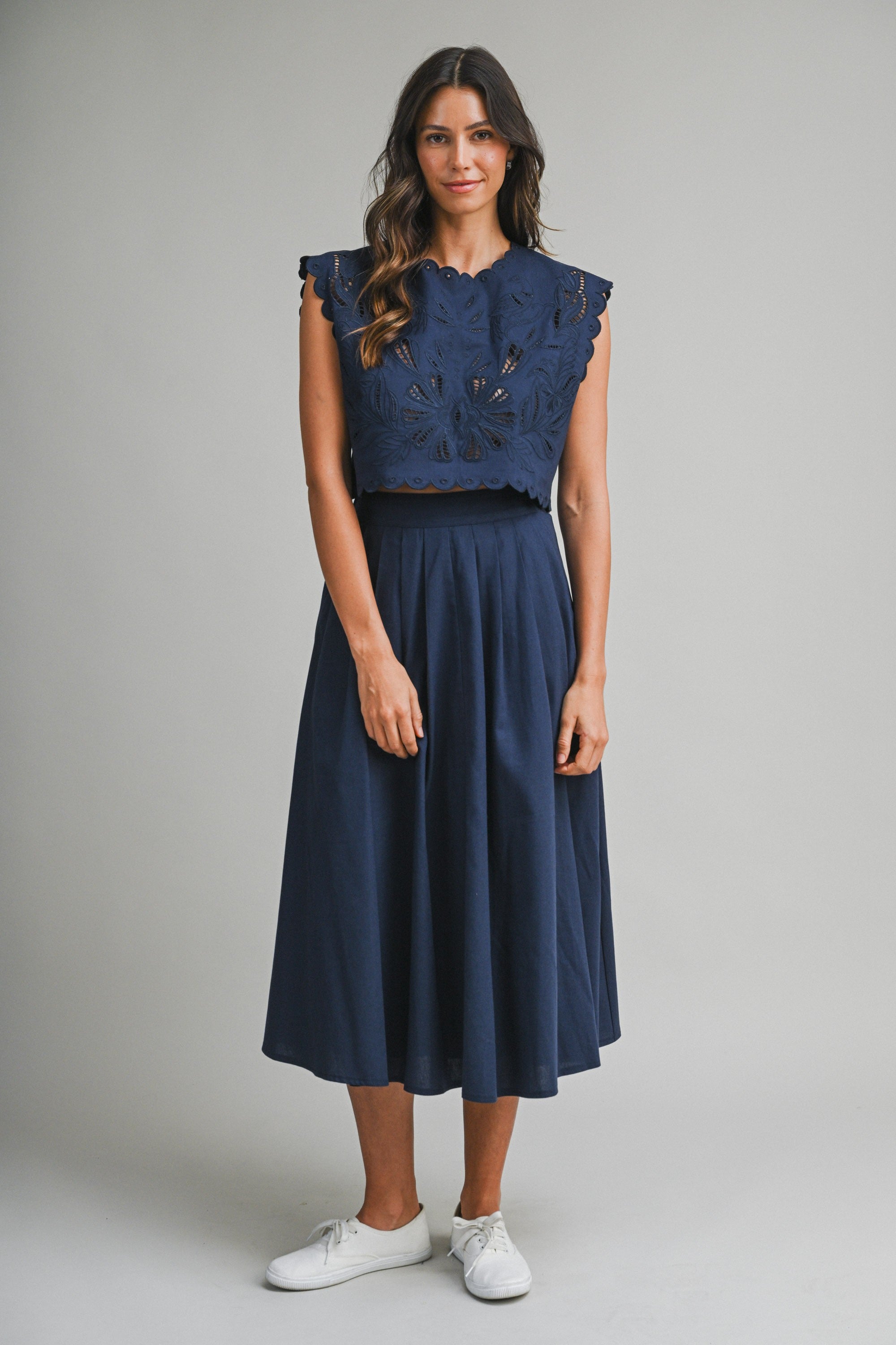 Lots to Love Skirt Set-Navy