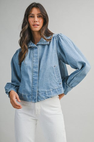 Deep Thinking Denim Jacket