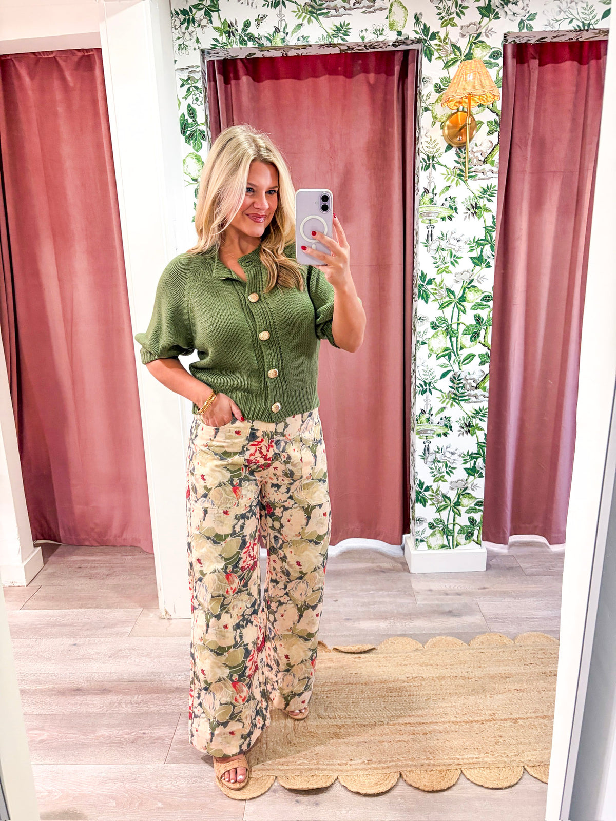 Floral Tale Wide Leg Pants