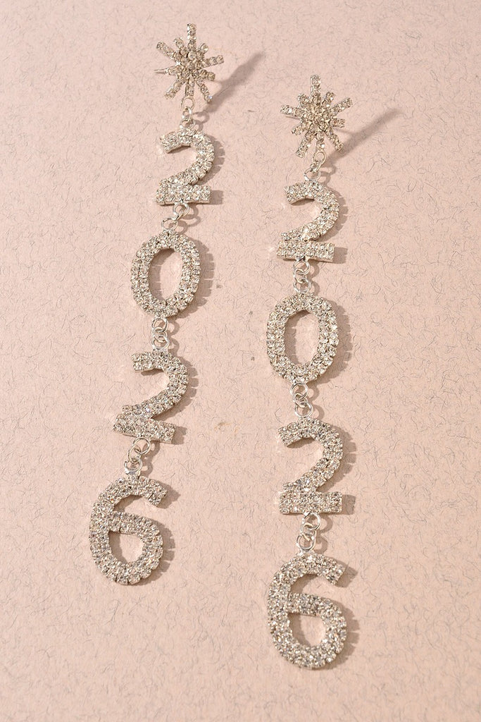 2026 Drop Earrings-Silver