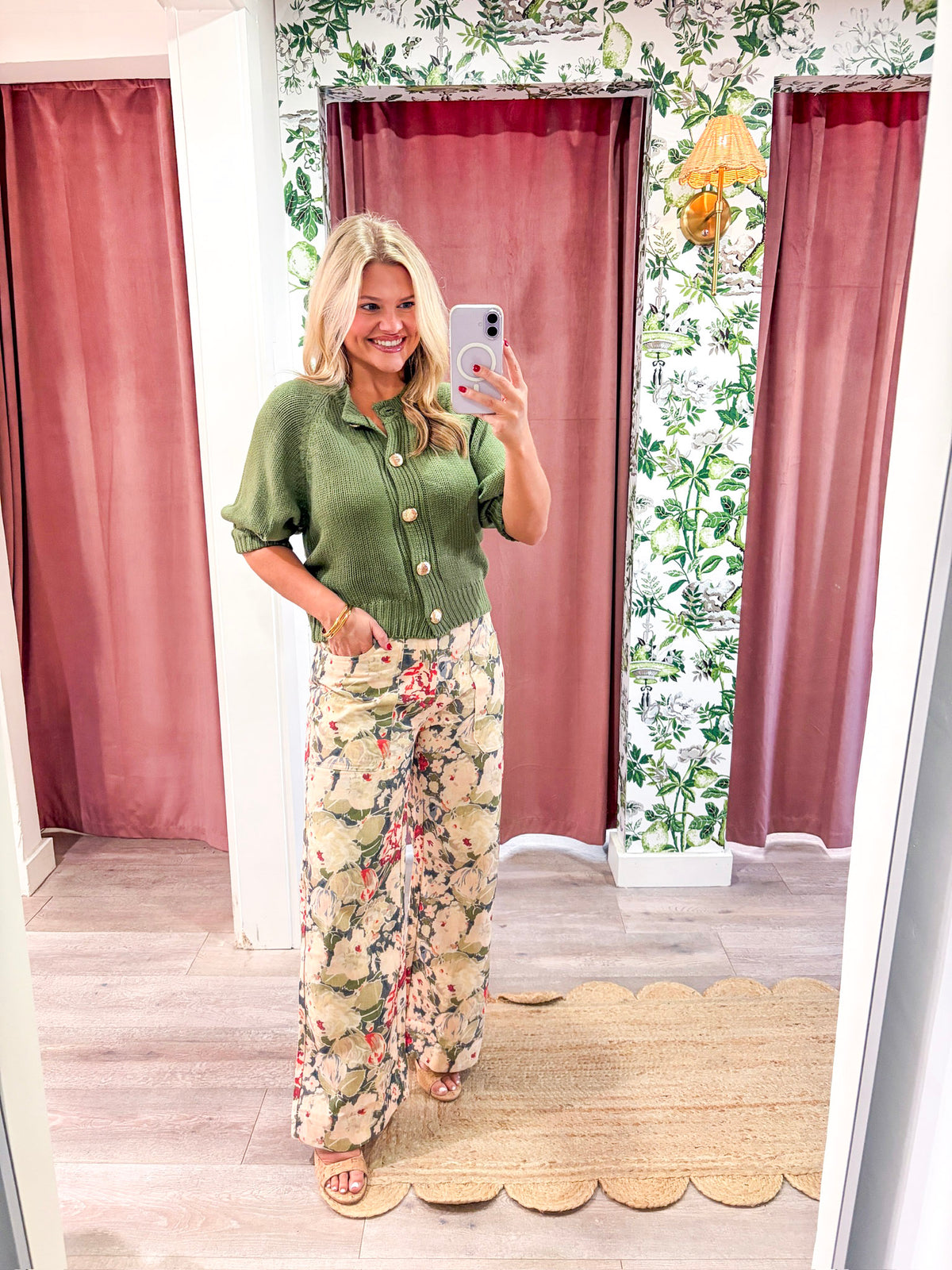Floral Tale Wide Leg Pants