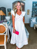 In the Clouds Midi Dress-Off White