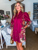 Crimson Petal Mini Dress