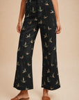 Mallard Meadow Wide Leg Crop Jeans-Black