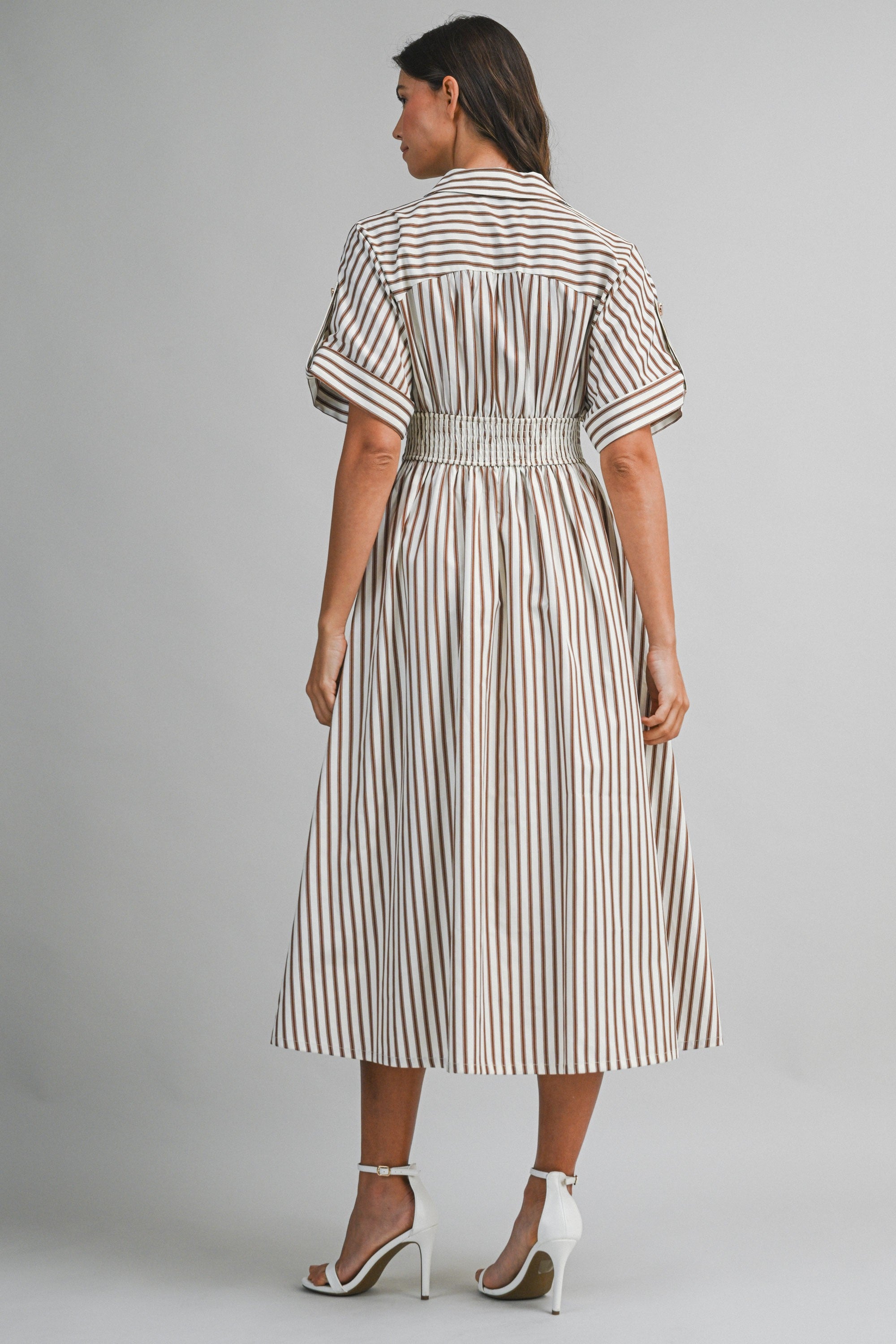 Matilda Stripe Midi Dress