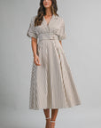 Matilda Stripe Midi Dress