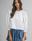 Love Note Pintuck Top