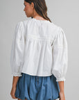 Love Note Pintuck Top