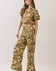 Fern Garden Wide Leg Pants