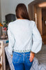 Blossom Sage Embroidered Top